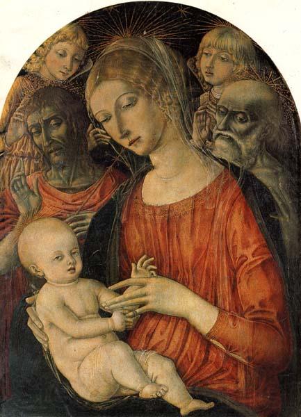 Matteo Di Giovanni Madonna and Child with Angles and Saints